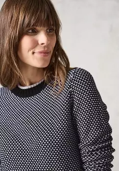 Джемпер CECIL GEMUSTERTER STRICKPULLOVER Cecil, черный