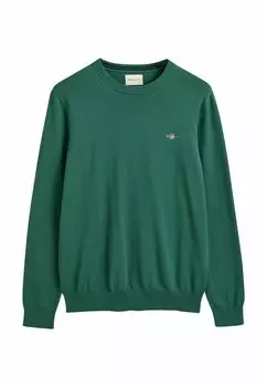 Джемпер CLASSIC C-NECK GANT, зеленый