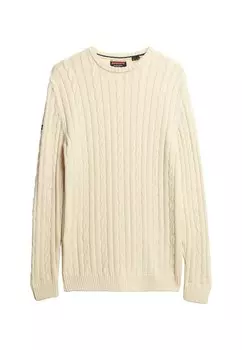 Джемпер CLASSIC CABLE CREW Superdry, бежевый