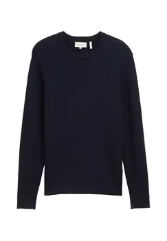 Джемпер COMFORT MIT STRUKTUR TOM TAILOR, сине-серый