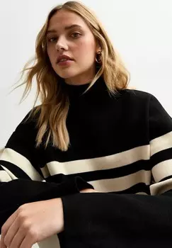 Джемпер COMPACT STRIPED New Look, черный