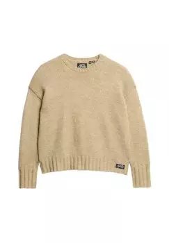 Джемпер CREW NECK Superdry, коричневый