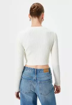Джемпер CROP Koton, белый