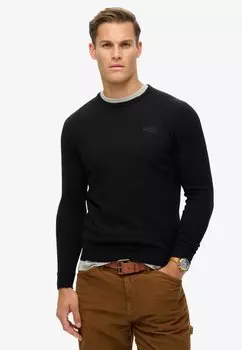 Джемпер ESSENTIAL CREW Superdry, черный