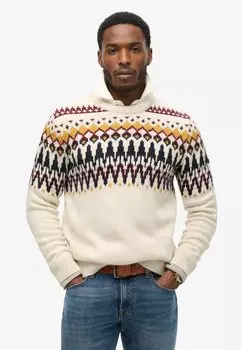 Джемпер FAIRISLE CREW Superdry, молочный