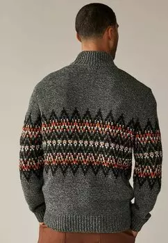 Джемпер FIT FAIRISLE PATTERN Next, серый