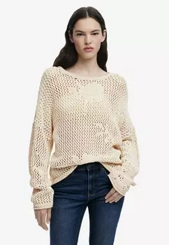 Джемпер FLUID OPENWORK Desigual, серый