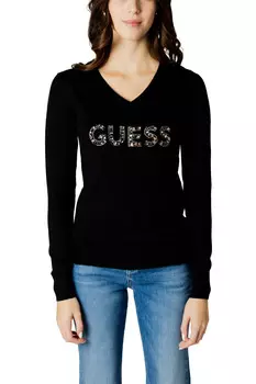 Джемпер Guess со стразами, черный