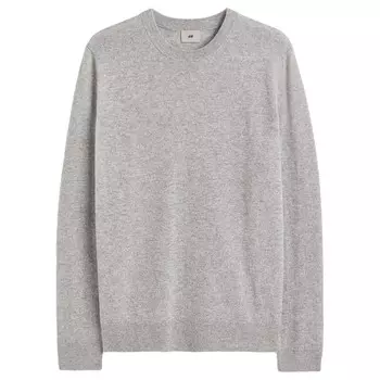 Джемпер H&amp;M Cashmere Melange, светло-серый