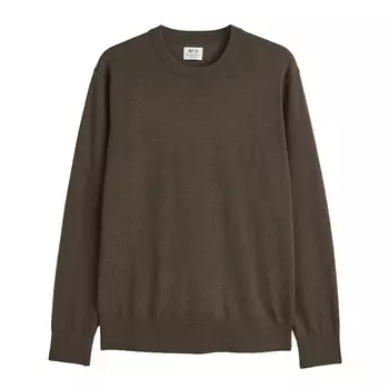 Джемпер H&M Essentials No 8: The Crewneck, коричневый
