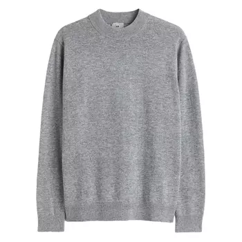 Джемпер H&amp;M Merino Wool, серый меланж