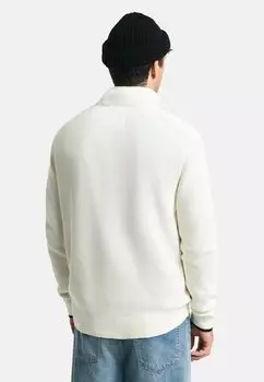 Джемпер HALF-ZIP GANT, молочный