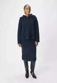 Джемпер HALF-ZIP Object, темно-синий