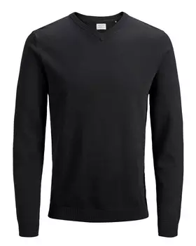 Джемпер Jack & Jones однотонный, черный