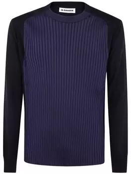 Джемпер Jil Sander со вставками, синий
