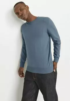 Джемпер JJEEMIL CREW NECK NOOS Jack & Jones, синий