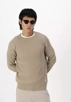 Джемпер JJPANNEL Jack & Jones, бежевый