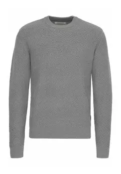 Джемпер KARL STRUCTURED CREW NECK Casual Friday, серый