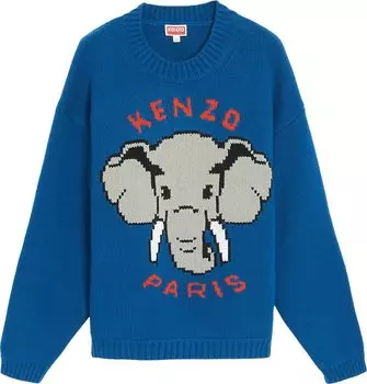 Джемпер Kenzo Pixel Elephant Jumper 'Cyan', синий