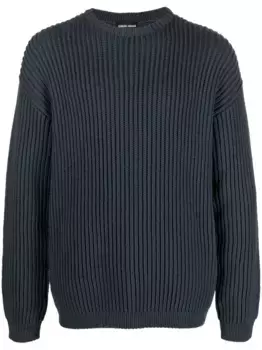 Джемпер крупной вязки GIORGIO ARMANI, синий