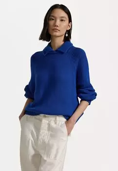 Джемпер LAYERED COLLAR SWEATER Polo Ralph Lauren, синий