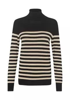 Джемпер LIZZA STRIPED ROLL NECK Kaffe, черный
