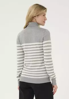 Джемпер LIZZA STRIPED ROLL NECK Kaffe, серый