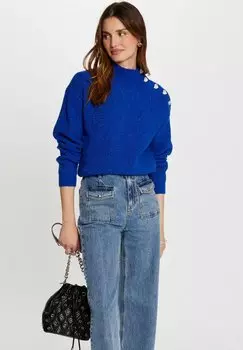 Джемпер LONG-SLEEVED WITH BUTTONS Morgan, синий