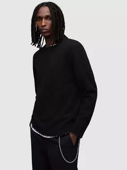 Джемпер Luka с круглым вырезом AllSaints, черный