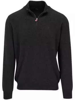 Джемпер на молнии Kiton, зеленый
