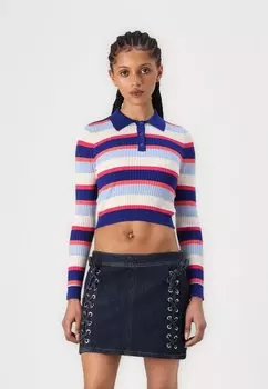 Джемпер ONLKAROL CROP BUTTON ONLY, синий