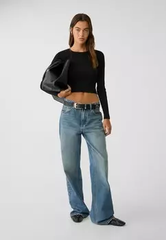 Джемпер OPEN BACK Stradivarius, черный
