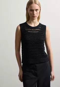 Джемпер OPENWORK TANK Stefanel, черный
