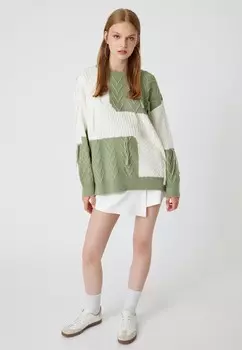Джемпер OVERSIZED Koton, бежевый