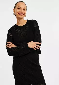 Джемпер PATTERNED Kappahl, черный