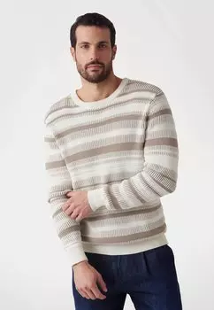 Джемпер RAYURES COUPE CLASSIQUE Guess, бежевый