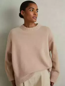 Джемпер Reiss Elena Wool Cashmere Blend Crew, цвет mink