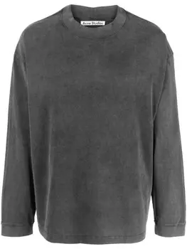 Джемпер с эффектом потертости Acne Studios, черный