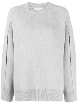 Джемпер с круглым вырезом Lanvin, серый