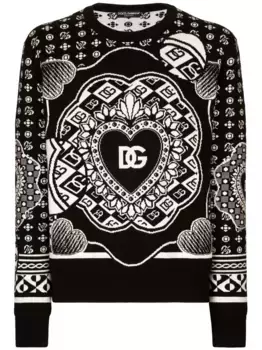 Джемпер с логотипом DOLCE & GABBANA, черный