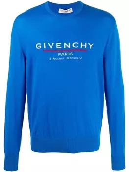 Джемпер с логотипом Givenchy, синий
