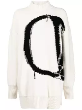 Джемпер с логотипом OW Maxi Logo Off-White, белый