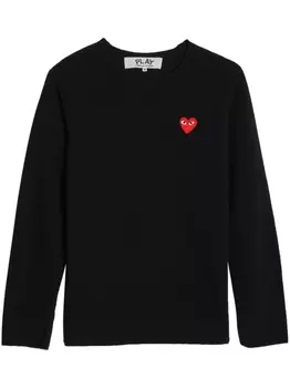Джемпер с нашивкой-логотипом Comme Des Garons Play, черный