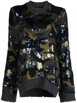 Джемпер с пайетками Zadig&Voltaire, серый