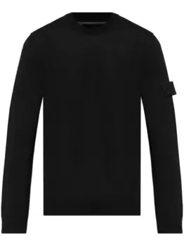 Джемпер с рисунком компаса Stone Island, черный
