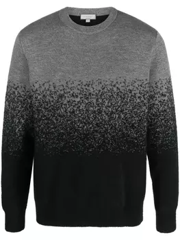 Джемпер с узором Canali, черный