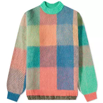 Джемпер Sacai Plaid Crew Knit