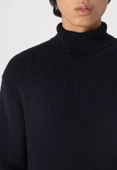 Джемпер SLHTHEO LS STRUCTURE ROLL NECK Selected Homme, темно-синий