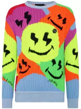 Джемпер Smile Graffiti Philipp Plein, зеленый