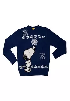 Джемпер Snoopy с принтом, синий